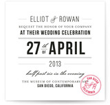 Certified Chic Wedding Invitations