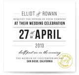 Certified Chic Wedding Invitations