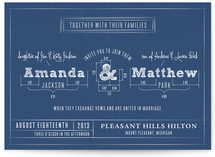 Blueprint Wedding Invitations