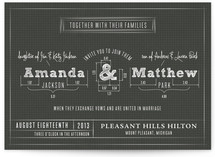 Blueprint Wedding Invitations