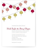 Vintage Lanterns Wedding Invitations