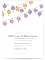Vintage Lanterns Wedding Invitations