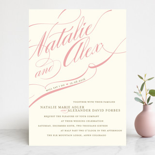 Winter Flourish Wedding Invitations