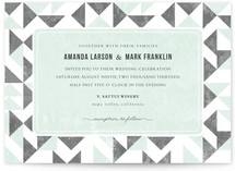 Triangle Flirtation Wedding Invitations