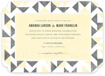 Triangle Flirtation Wedding Invitations