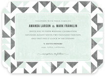 Triangle Flirtation Wedding Invitations