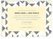 Triangle Flirtation Wedding Invitations