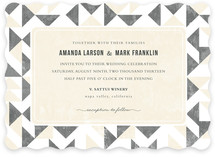 Triangle Flirtation Wedding Invitations
