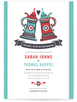 German Stein Toast Wedding Invitations