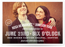 Graphic Photo Wedding Invitations