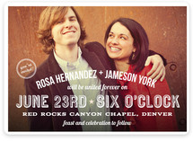 Graphic Photo Wedding Invitations