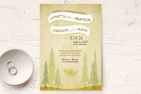 In the Woods Wedding Invitations
