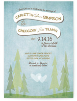 In the Woods Wedding Invitations