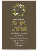 A Bloomin' Wreath Wedding Invitations