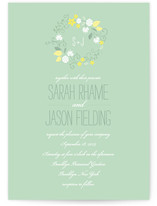 A Bloomin' Wreath Wedding Invitations