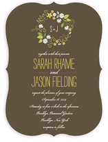 A Bloomin' Wreath Wedding Invitations