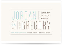 Column Rule Wedding Invitations