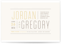 Column Rule Wedding Invitations
