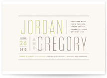 Column Rule Wedding Invitations