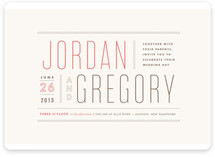 Column Rule Wedding Invitations