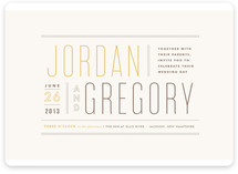 Column Rule Wedding Invitations