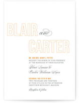 Outlined Wedding Invitations