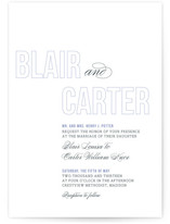 Outlined Wedding Invitations