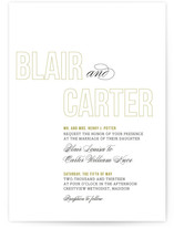 Outlined Wedding Invitations