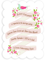 Bannered Wave Wedding Invitations