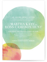 Watercolor Dots Wedding Invitations