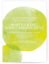 Watercolor Dots Wedding Invitations