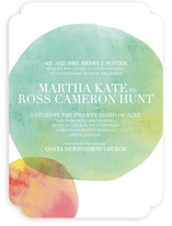 Watercolor Dots Wedding Invitations