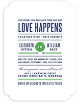 Modern Prep Wedding Invitations