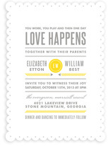 Modern Prep Wedding Invitations