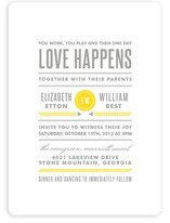 Modern Prep Wedding Invitations
