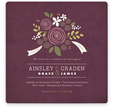 Poppies and Peonies Wedding Invitations