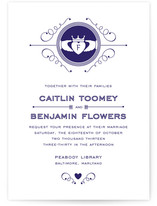 Contemporary Claddagh Wedding Invitations