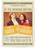 The Big Match Wedding Invitations