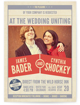 The Big Match Wedding Invitations
