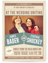 The Big Match Wedding Invitations