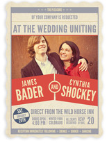 The Big Match Wedding Invitations