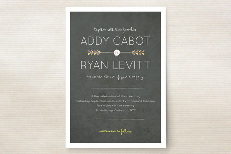Shooting Arrow Wedding Invitations