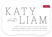 Modern Princess Wedding Invitations