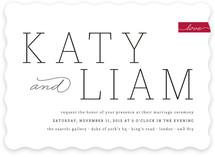 Modern Princess Wedding Invitations