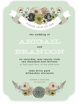 Antique Bouquet Wedding Invitations