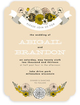 Antique Bouquet Wedding Invitations