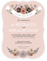 Antique Bouquet Wedding Invitations