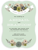 Antique Bouquet Wedding Invitations