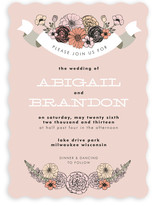 Antique Bouquet Wedding Invitations