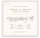 Pink Blossoms Wedding Invitations